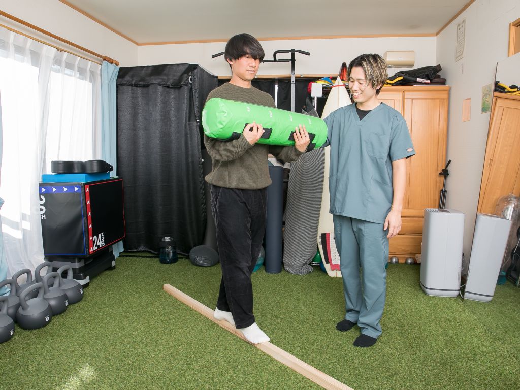 運動指導シーン